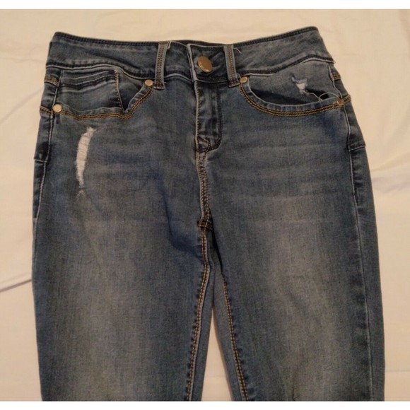 Seven 7 Booty Shaper Leggings Denim Jeans Jeggings Distressed Size 6 - Picture 4 of 10